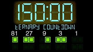 BCG 2 Hours 30 Minutes Countdown (Ternary LED Timer 2 Columns) Remix KAN11 News 2017-Present Theme