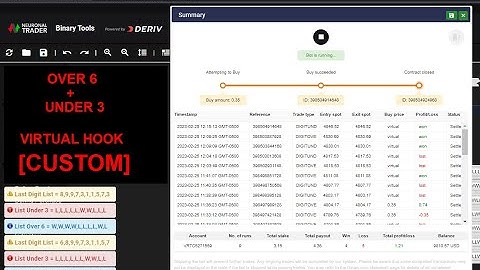 OVER 6 UNDER 3 || LAST DIGIT LIST ABOVE-BELOW IN A ROW BINARY-DERIV BOT FREE #27