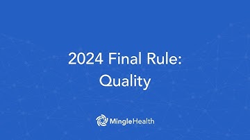2024 Final Rule: Quality Category Details & Changes