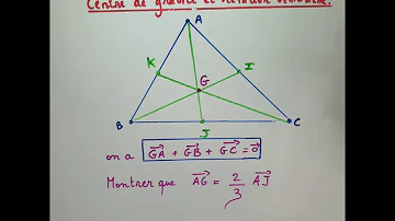 Comment calculer le barycentre d'un triangle ?