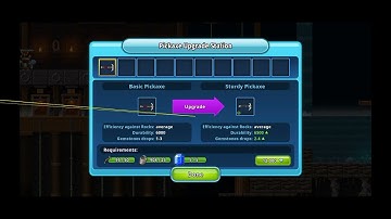 Upgrading hacked basic pickaxe R.i.p. 999millions durability | Pixel Worlds