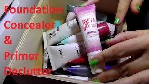 MAKEUP DECLUTTER 2020 | Foundations, primers, concealers, powders