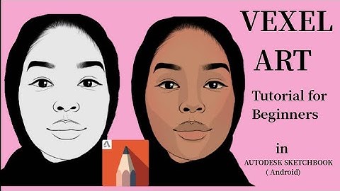 VEXEL Art Tutorial for Beginners in Autodesk Sketchbook (Android) Line art - Part 2