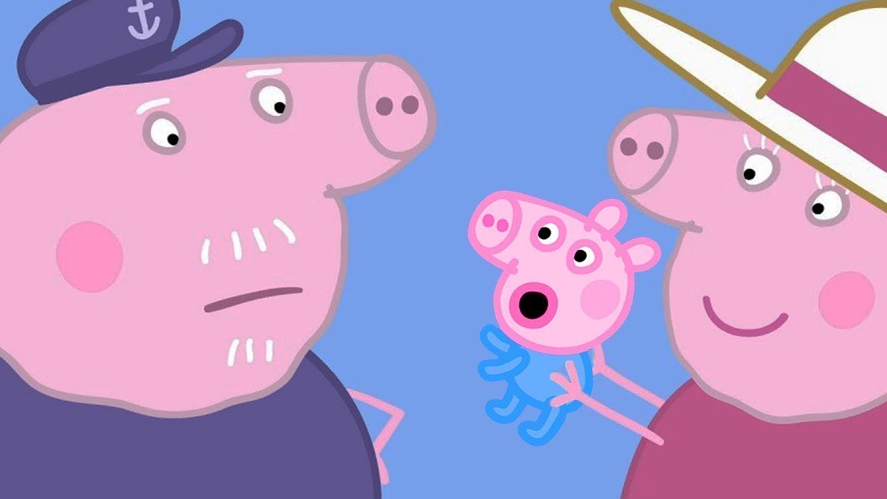 ⁣Granny And Grandpa Pig Play With Baby George! 🐷 Peppa Pig Official Family Kids Cartoon