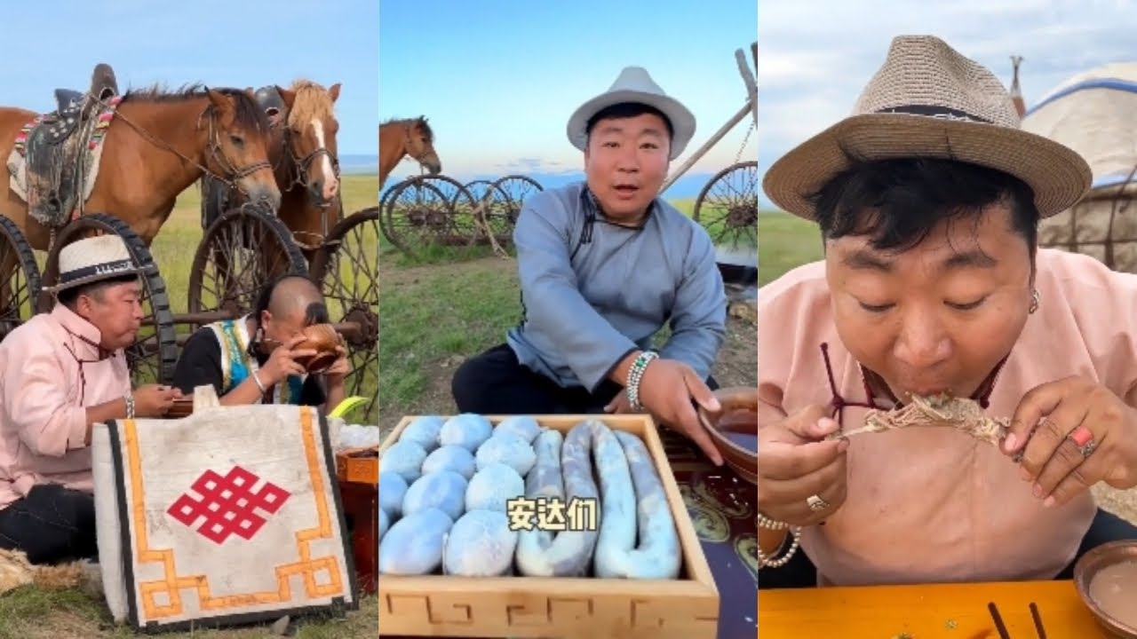 Праздник пастбищ Бату в Монголии, монгольские деликатесы и жизнь на пастбищах #еда #кулинария