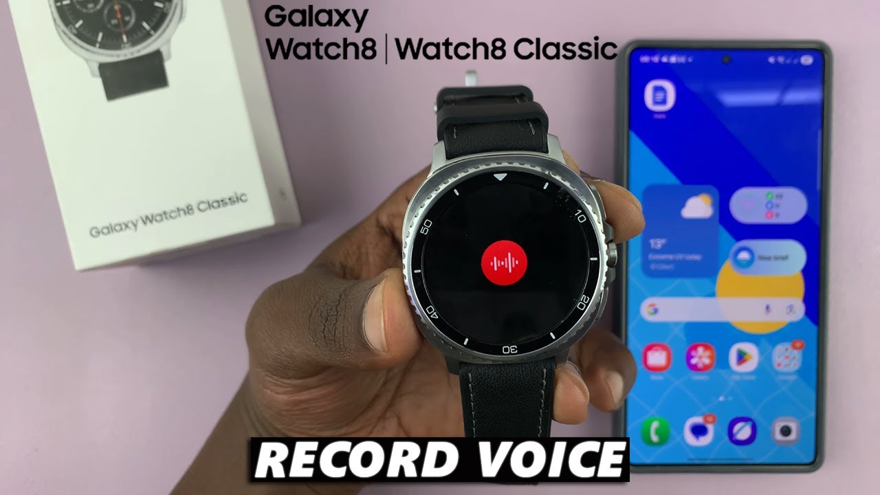 How To Use Voice Recorder On Samsung Galaxy Watch 8 / 8 Classic