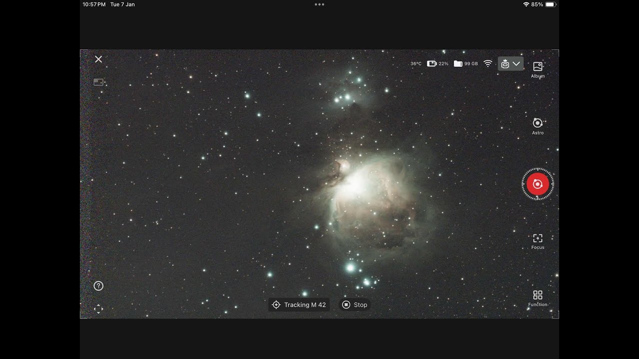 Orion Nebula Live viewing