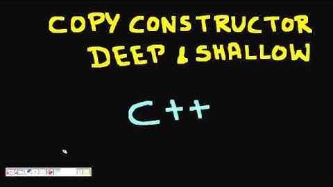 Programming Interview: Copy Constructors (Deep and Shallow Copy) C++