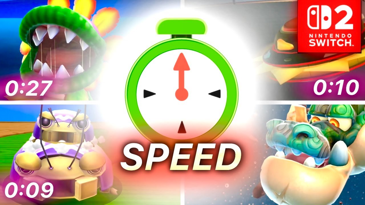 【Switch2】全ボス　数秒で倒してみた（40体）　【スーパーマリオギャラクシー1+2】