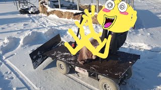 Elektryczny odśnieżacz ❄️Kulig 😁👾⚡(Snowplow Vehicle)