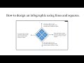 How to design an infographic using lines and squares.