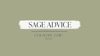 Sage Advice | Sage Green Furniture Paint | Country Chic Paint