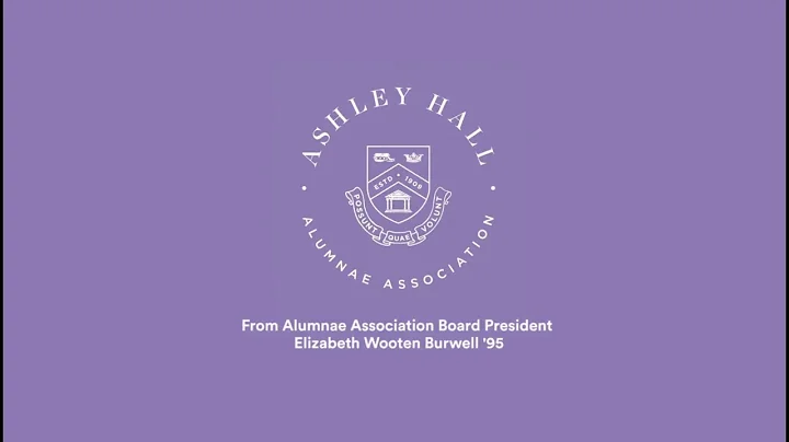 Alumnae Association Board President, Elizabeth Woo...