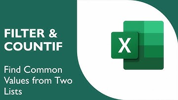 Compare Two Lists in Excel to Find Matches/Differences