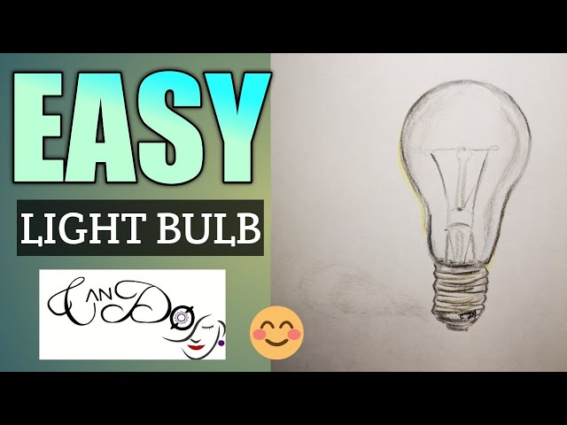 How to Draw a Light Bulb Cute and Easy 