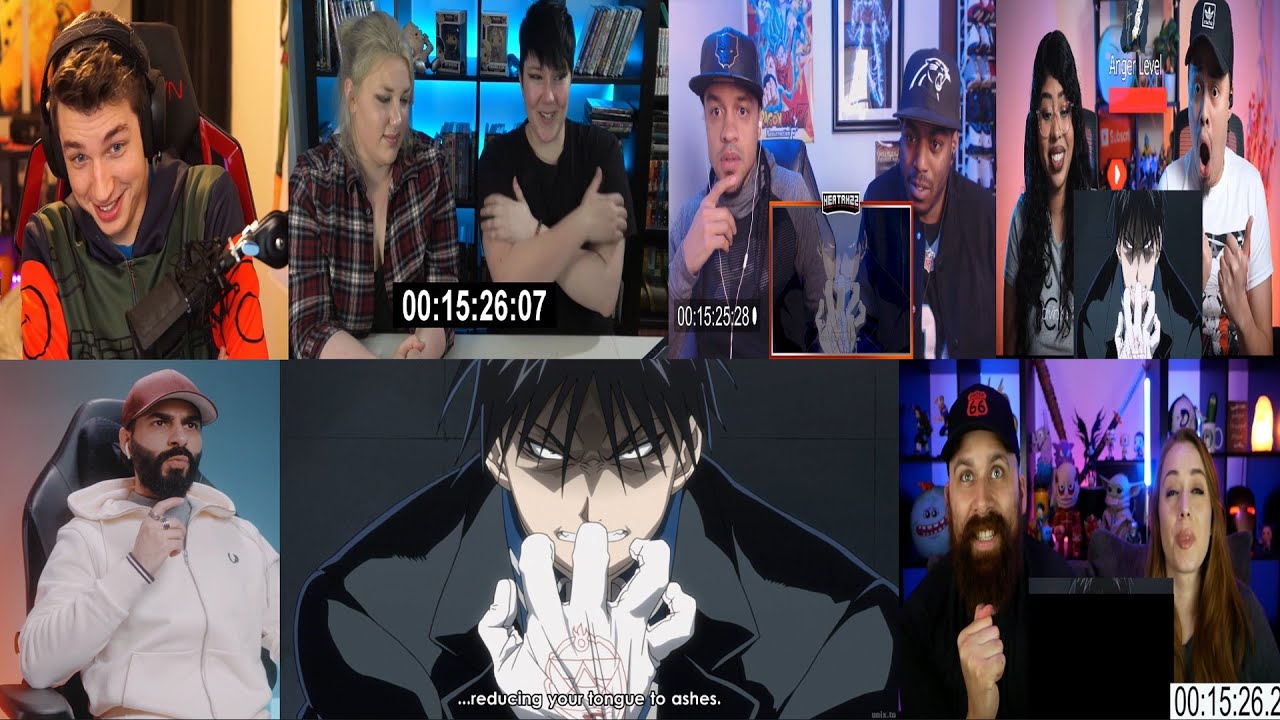 FULLMETAL ALCHEMIST : BROTHERHOOD EPISODE 53 REACTION MASHUP!!