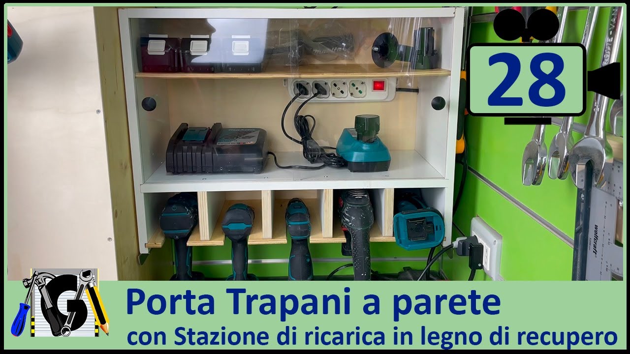 Porta Trapani a parete in legno di recupero fai da te - YouTube
