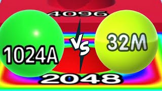 2048 | [1600万、3200万ロック解除] 2048ボール3D vs最大レベル：ボールラン2048マージ番号 screenshot 5