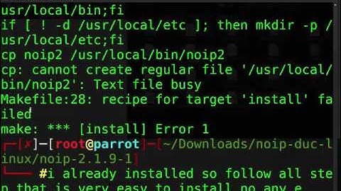 How to install no-ip in parrot os
