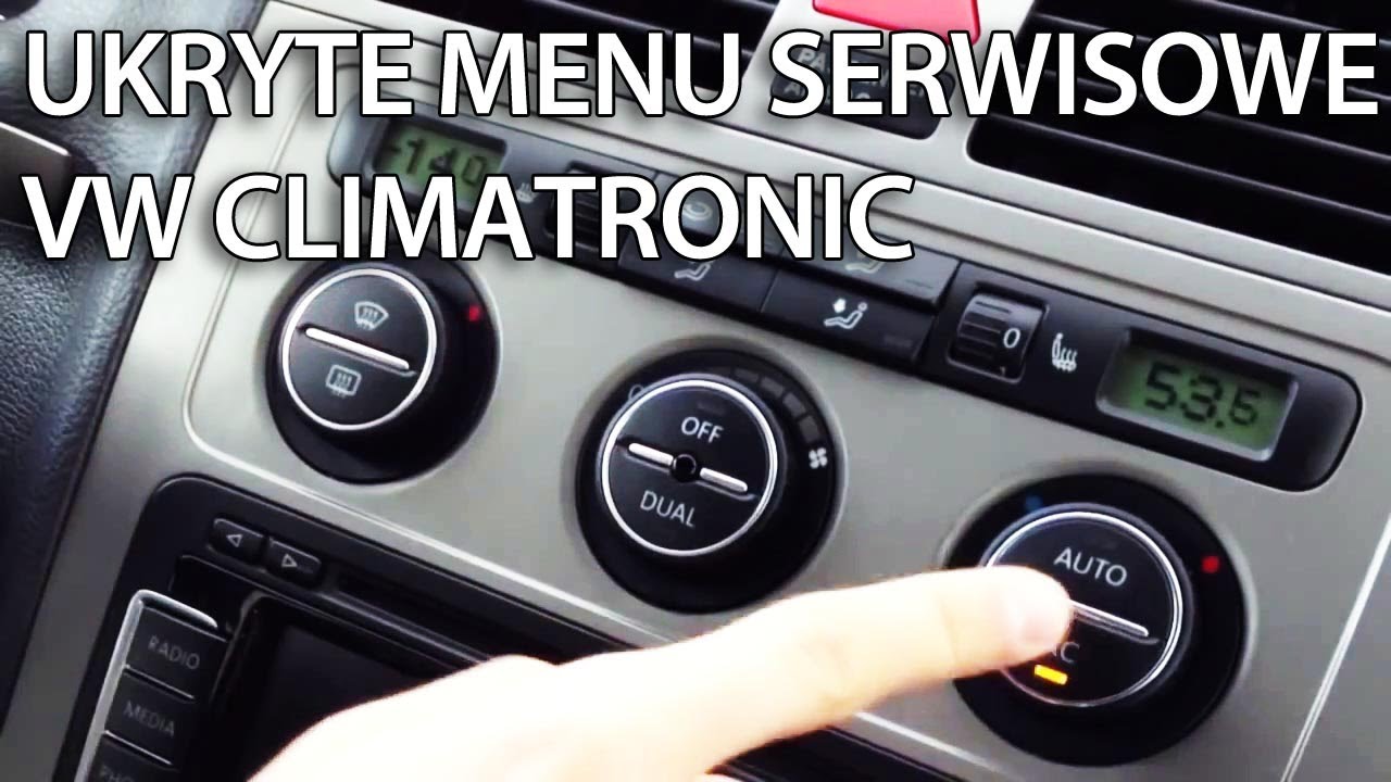 Ukryte menu serwisowe w VW Climatronic (Golf, Passat