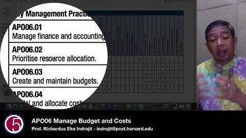 APO06 Manage Budget and Costs by Prof. Eko Indrajit