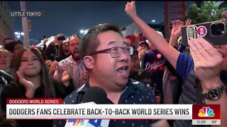 This Is How Fans In Little Tokyo Celebrated The Dodgers Historic Win