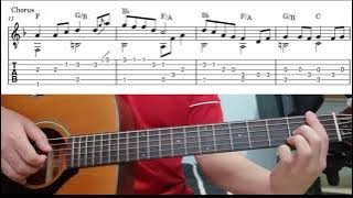 菊花台 (周杰倫) - 指彈吉他谱 Ju Hua Tai (Jay Chou) - Easy Fingerstyle Guitar Playthrough Lesson With Tabs