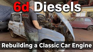 Engine overhauling, rebuilding a classic car engine