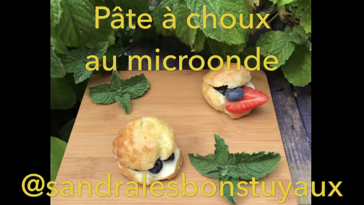 Pâte à choux et crème pâtissière au microonde Tupperware