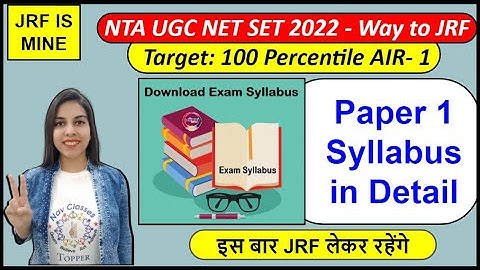 NTA UGC NET 2022 Paper 1 Syllabus in Detail | by Navdeep Kaur