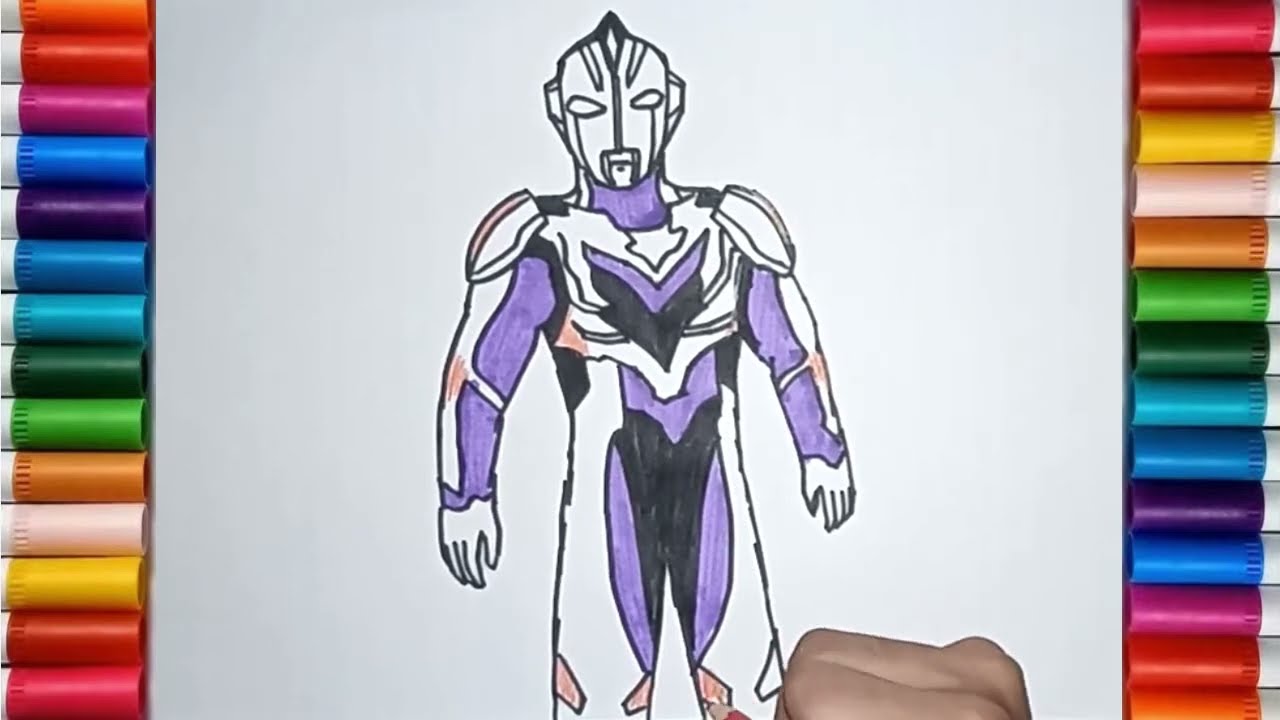Cara Gambar Ultraman Z Drawing Ultraman Z Gambar Ultraman Ribut Z Youtube