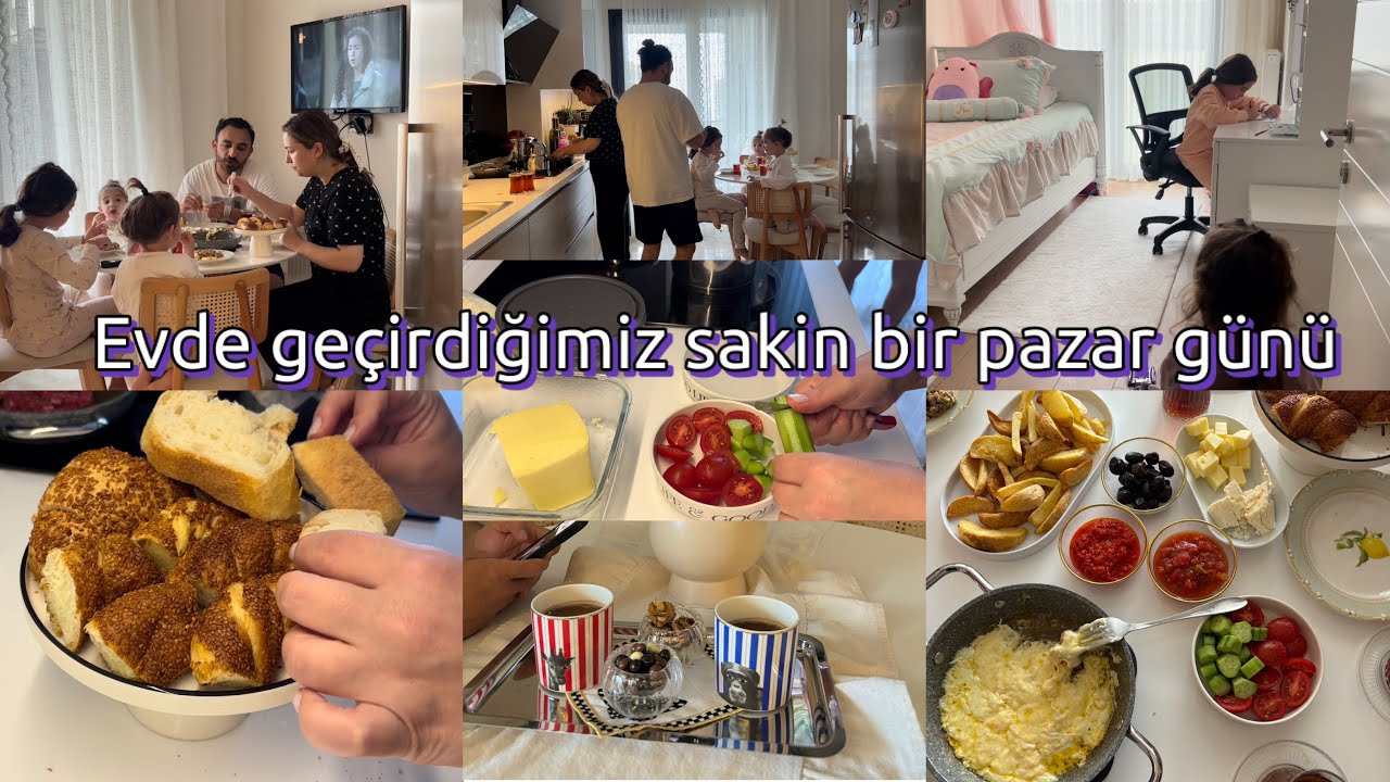 GÜNLÜK VLOG✨AİLECEK EVDE PAZAR GÜNÜ GEÇİRDİK|GÜNÜN MENÜSÜ|BUZLUĞA KÖFTE YAPIP ATTIM|YOĞURT MAYALADIM
