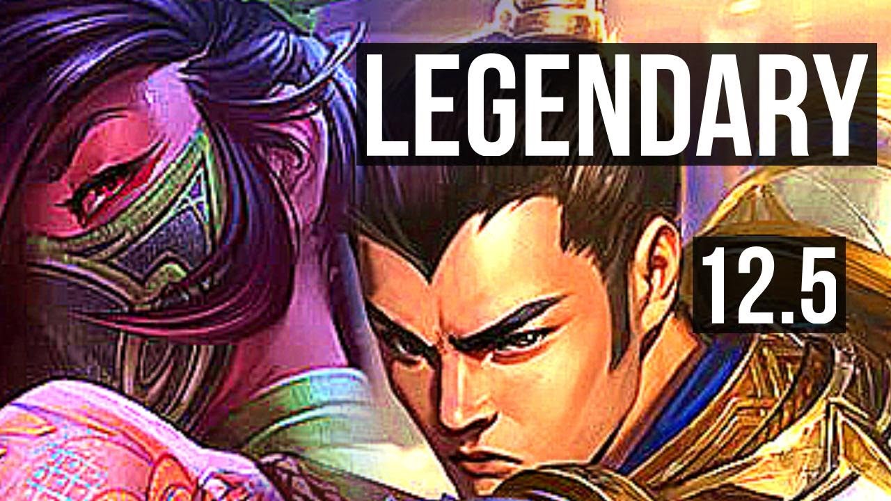 AKALI vs XIN (TOP) | 11/0/4, Legendary, Rank 9 Akali | TR Grandmaster | 12.5