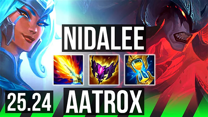 NIDALEE vs AATROX (JGL) | 49K damage, Good KDA: 28/2/13 | KR Master | 25.24