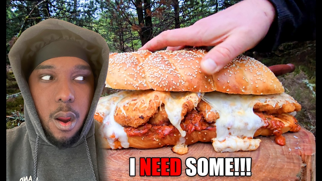 HOW CAN FOOD LOOK THIS GOOD!!! The EPIC Chicken Parm Sandwich | UNVRSL Reaction