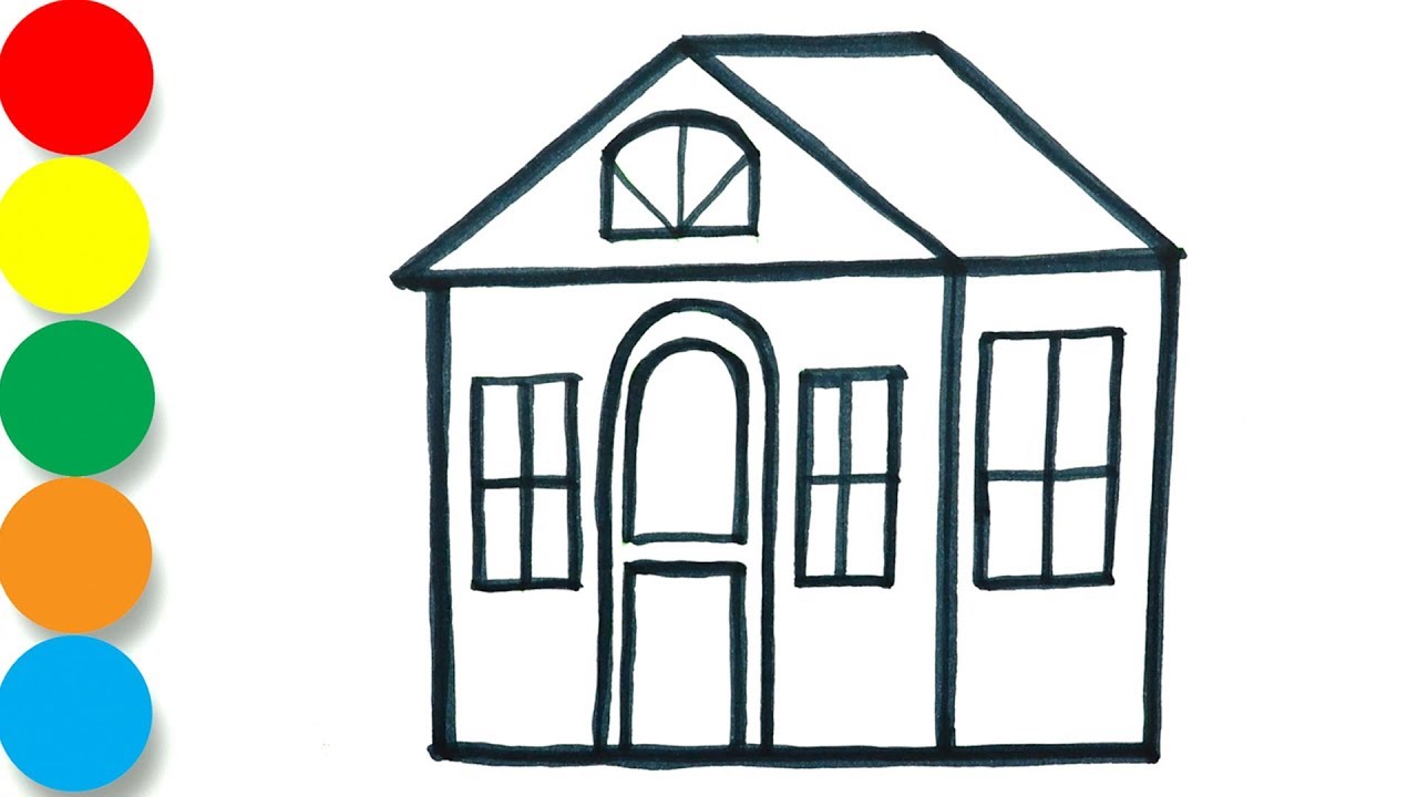 How To Draw And Paint Kids Playhouse Learning Coloring Easy How To