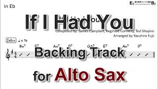 If I Had You - Backing Track with Sheet Music for Alto Sax