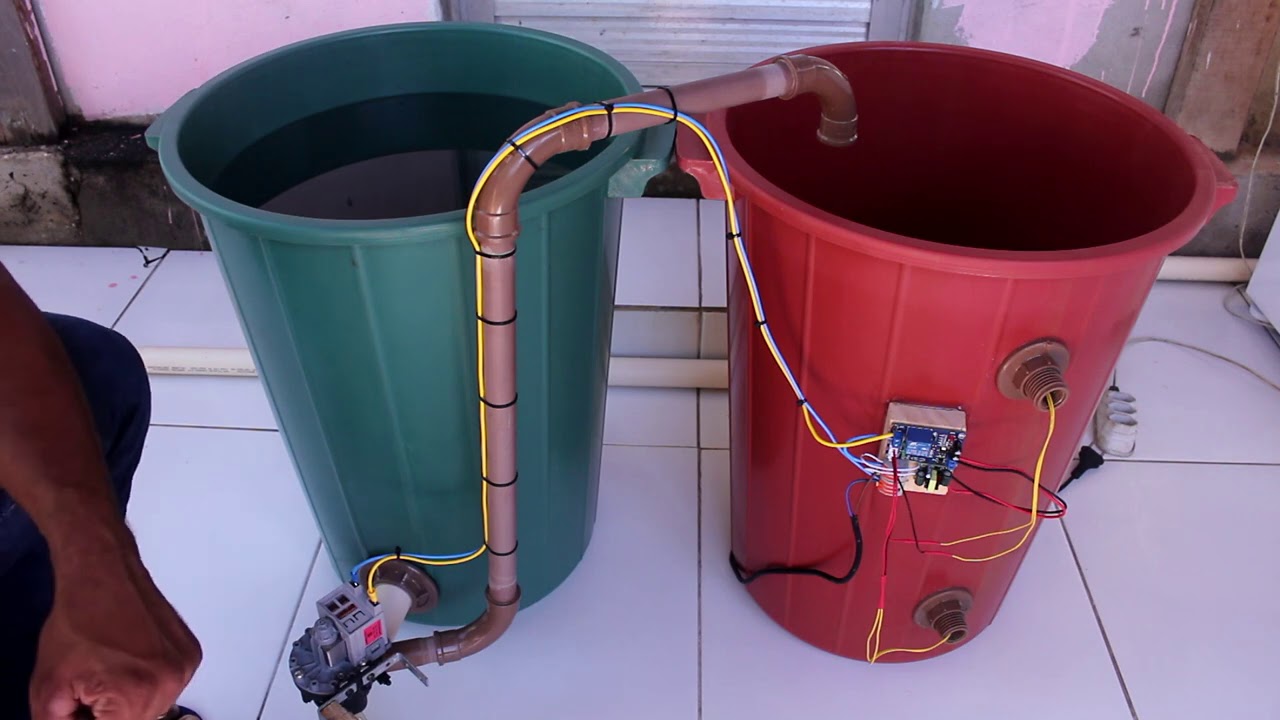 SENSOR DE NÍVEL DE ÁGUA E CONTROLADOR DE MOTOBOMBA AUTOMÁTICO.