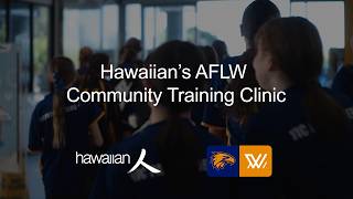 Hawaiian’s Inaugural AFLW Community Training Clinic