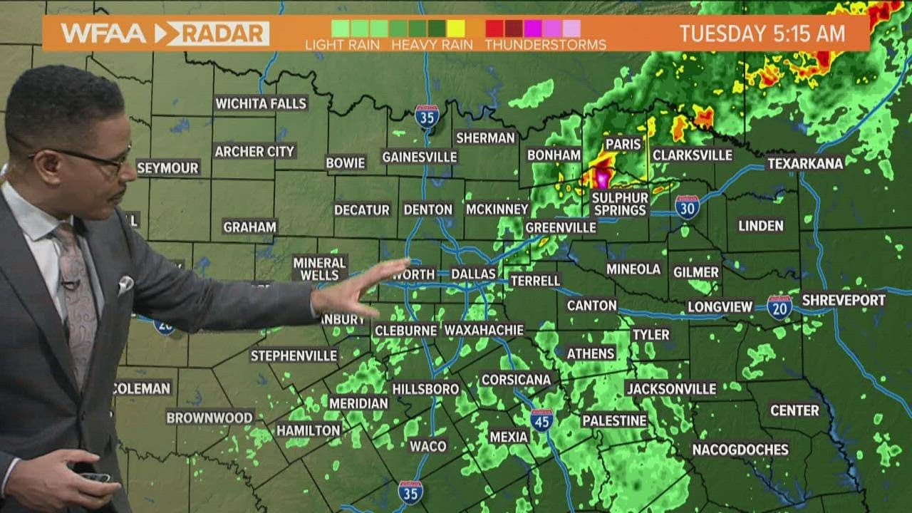 DFW weather: Severe storms move through North Texas ahead of arctic air ...