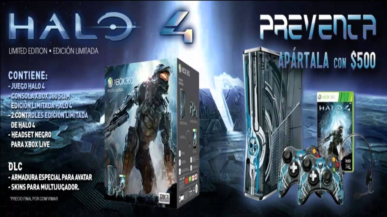 xbox 360 edicion limitada halo 4 - YouTube