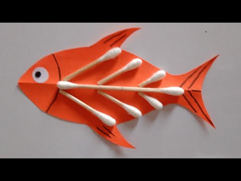 Lovely fish craft | Unique fish craft | Skeleton fish craft