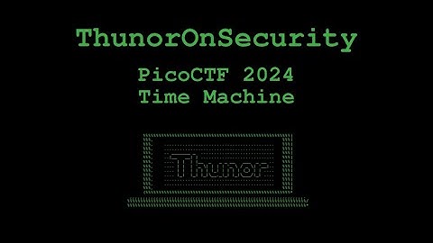 Time Machine Challenge from picoCTF 2024 (General skills)
