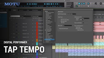 Using Tap Tempo in Digital Performer