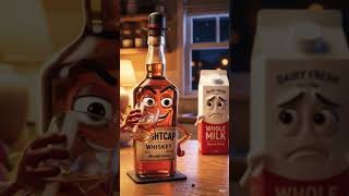 milk 💪 vs alcohol 🤯 #shorts #trending #milk #alcohol #viral