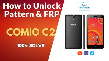 COMIO C2 : Pattern Lock Remove | FRP Lock Remove by MRT tool crack| 2021 |By iRepair Mobile