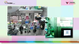 Tadbik Systems   SLV 100 Sleeving Line with Steam Shrink Tunnel   Beer Cans