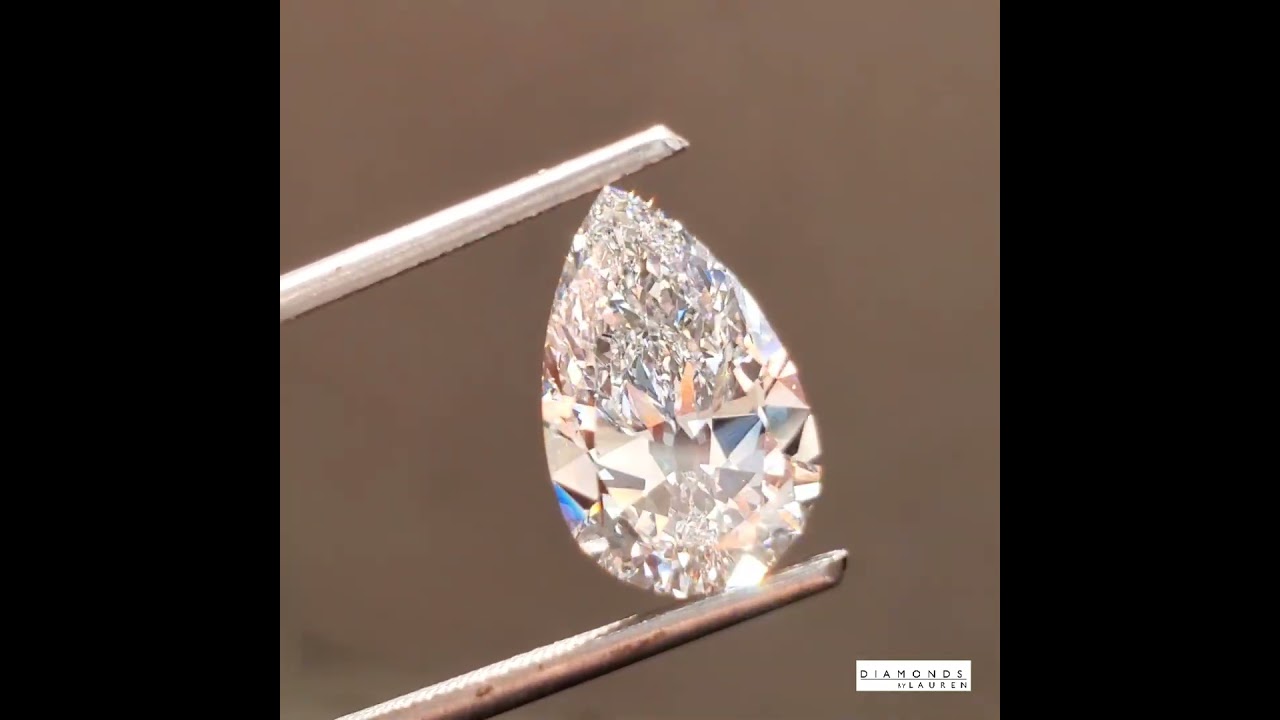 Cool Lab Pear Diamond has antique vibe R11074  #antiquediamond