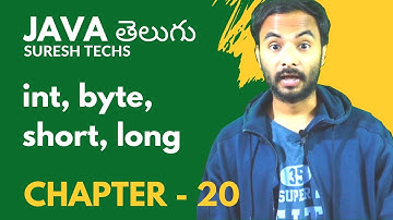 Java In Telugu | Chapter - 20 | byte, short, int and long in java