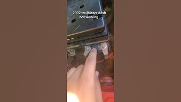 trailblazer dash and other things not working after you jumpstart another vehicle. FIX!
